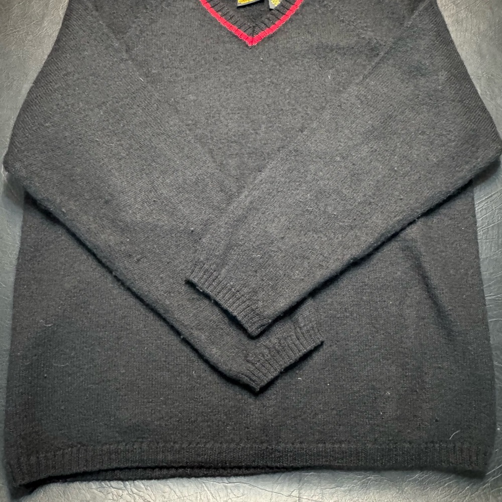 Vintage Oxford & Fulham 100% Wool V-Neck Sweater Made In Australia Size XL